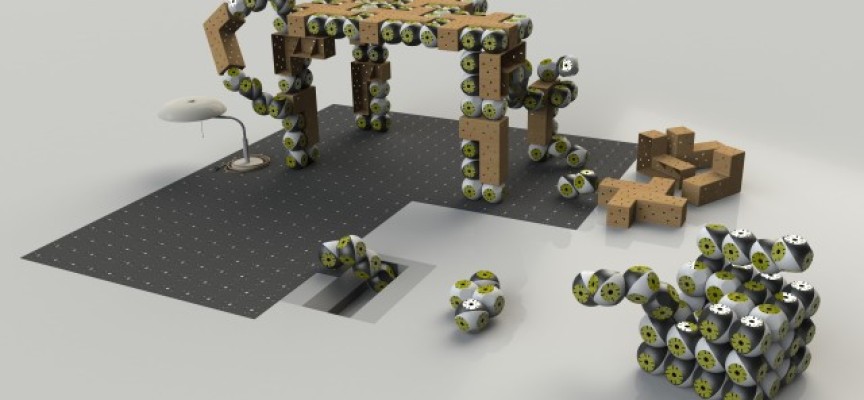 Roombots: modular robots that become adaptive furniture