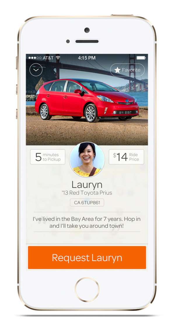 A look at Sidecar’s new, improved ridesharing app. (Image credit